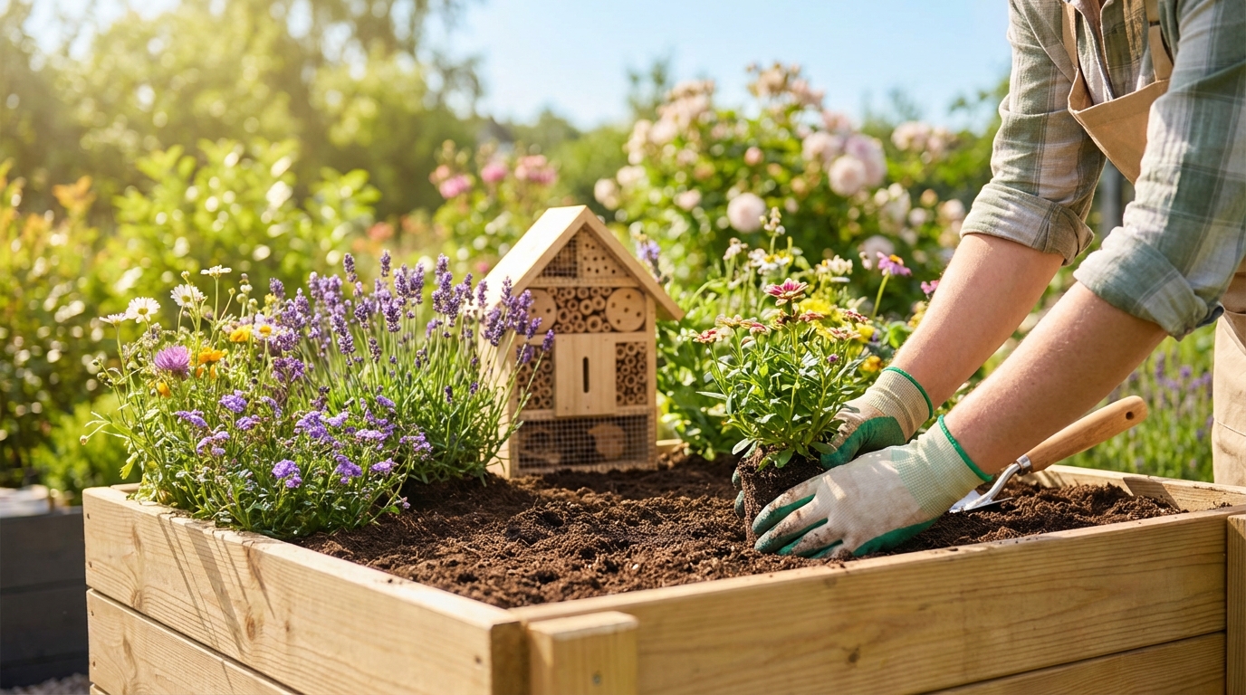Tuin klaarmaken voor bestuivers: laat het rommelig